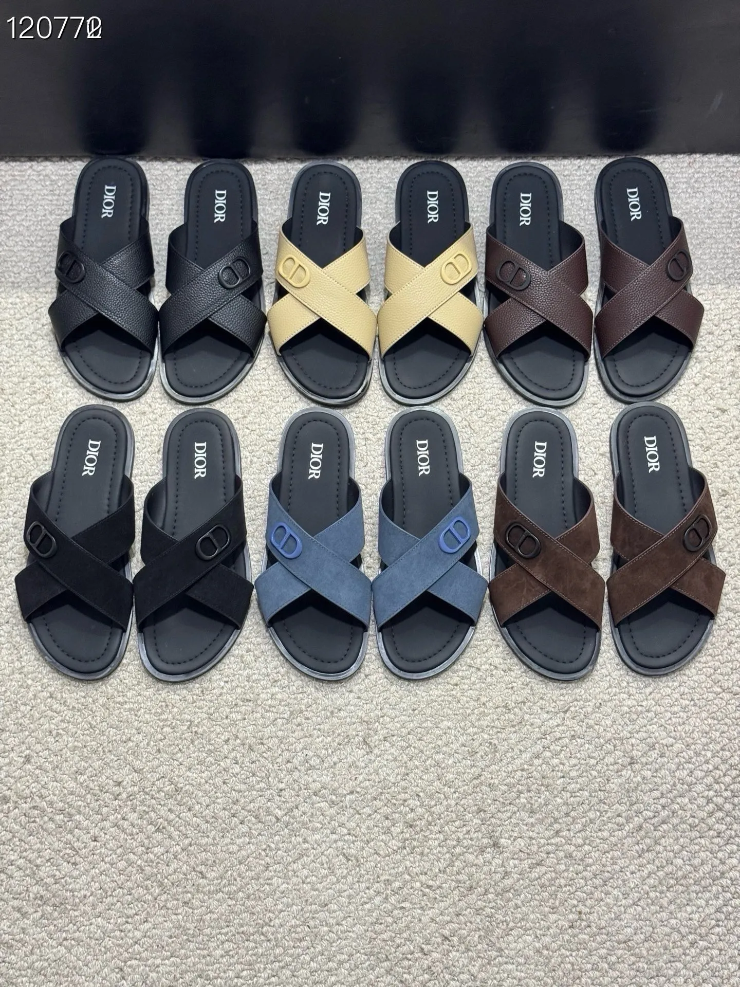 Men's men's shoes 💰320 [New style] 🦇🦇𝐂𝐡𝐫𝐢𝐬𝐭𝐢𝐚𝐧 𝐃𝐢𝐨𝐫 Dior slippers - the latest hot sandals, classic sandals, original replicas, super durable and versatile, cowhide leather with hardware accessories, very comfortable on the feet Look slim and white. Original molded outsole size: 38-44 (.45. Customized